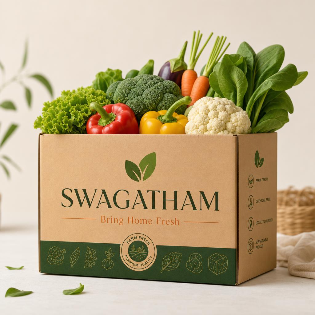 Box of farm-fresh vegetables