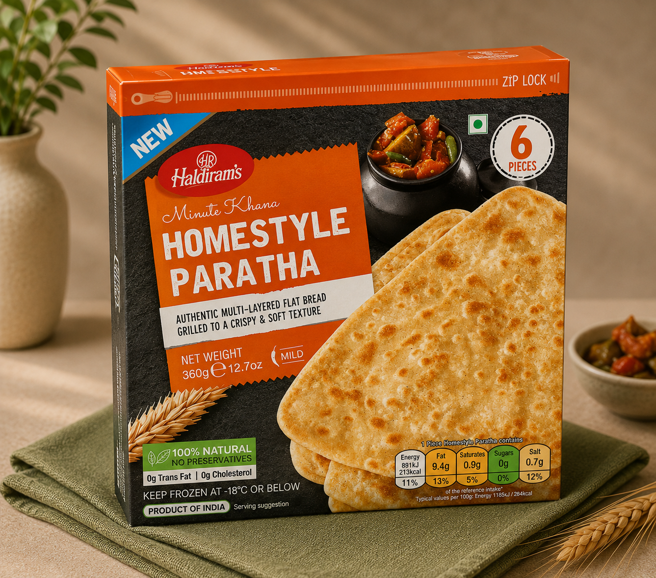 Haldirams Homestyle Paratha 360g