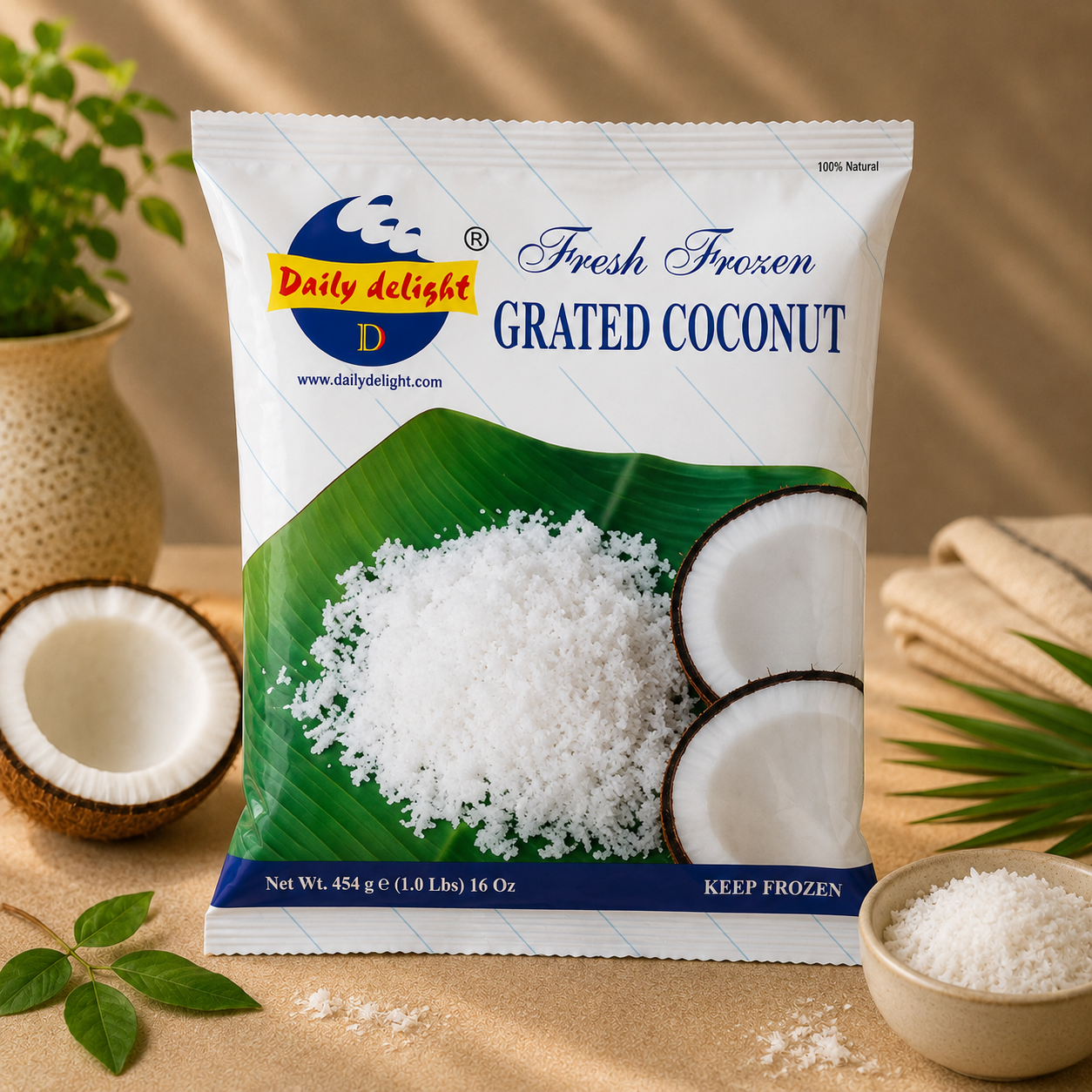 Daily Delight Grated Coconut 400g