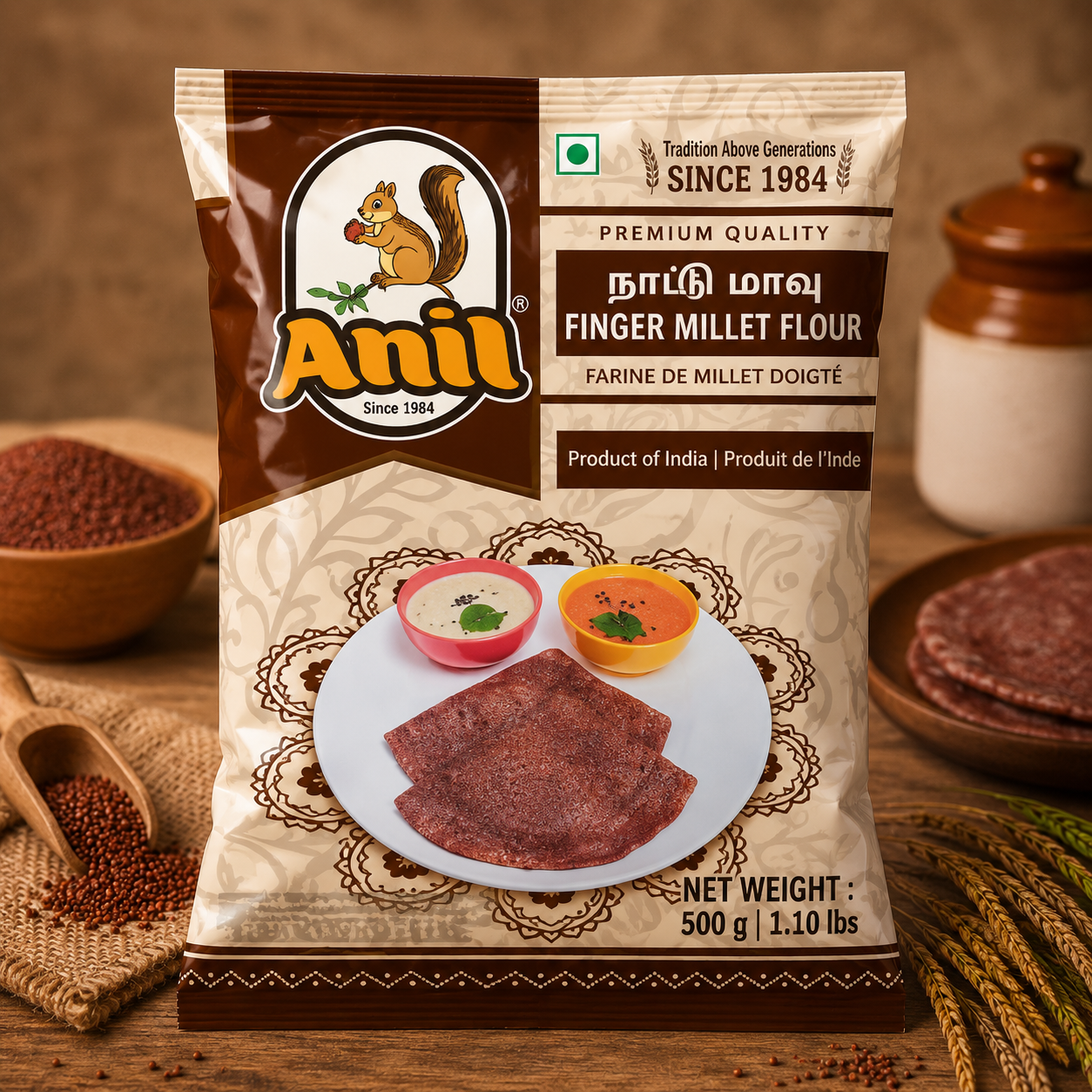Anil Ragi flour 1Kg