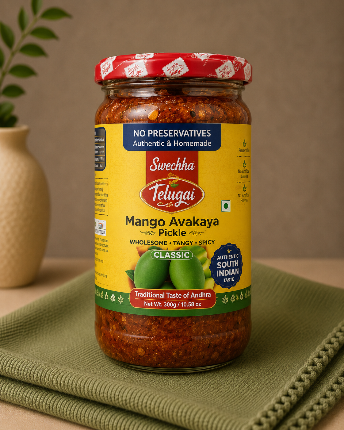 Telugu Foods Mango Avakkaya Pickle 300g