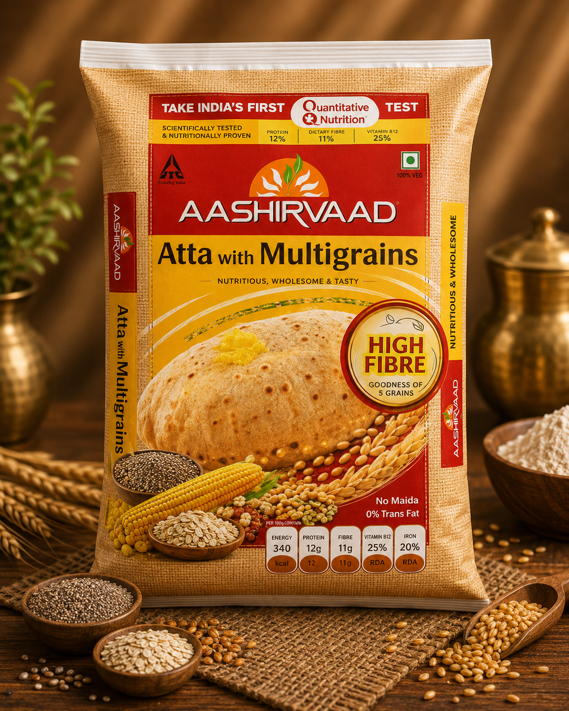 Aashirvaad Atta with Multigrains