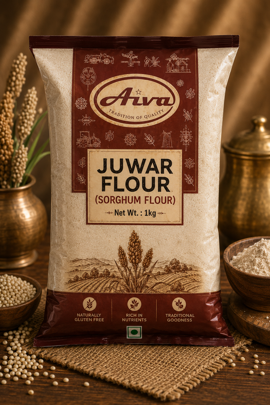 Aiva Juwar Flour 1Kg