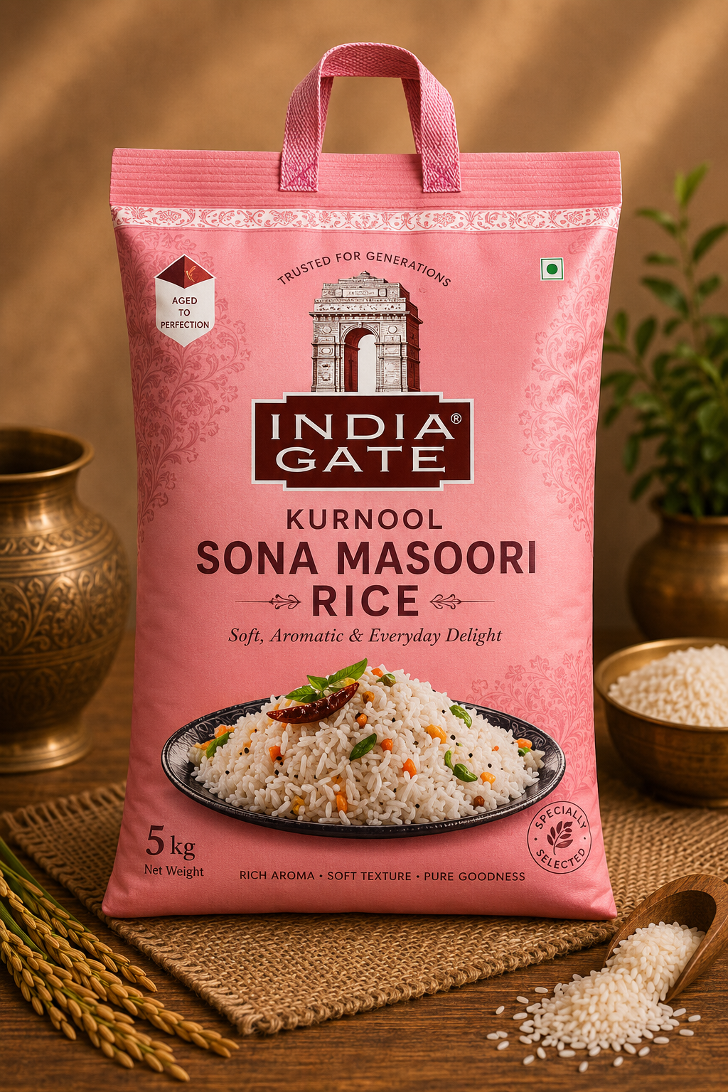 India Gate Kurnool Sona Masoori rice