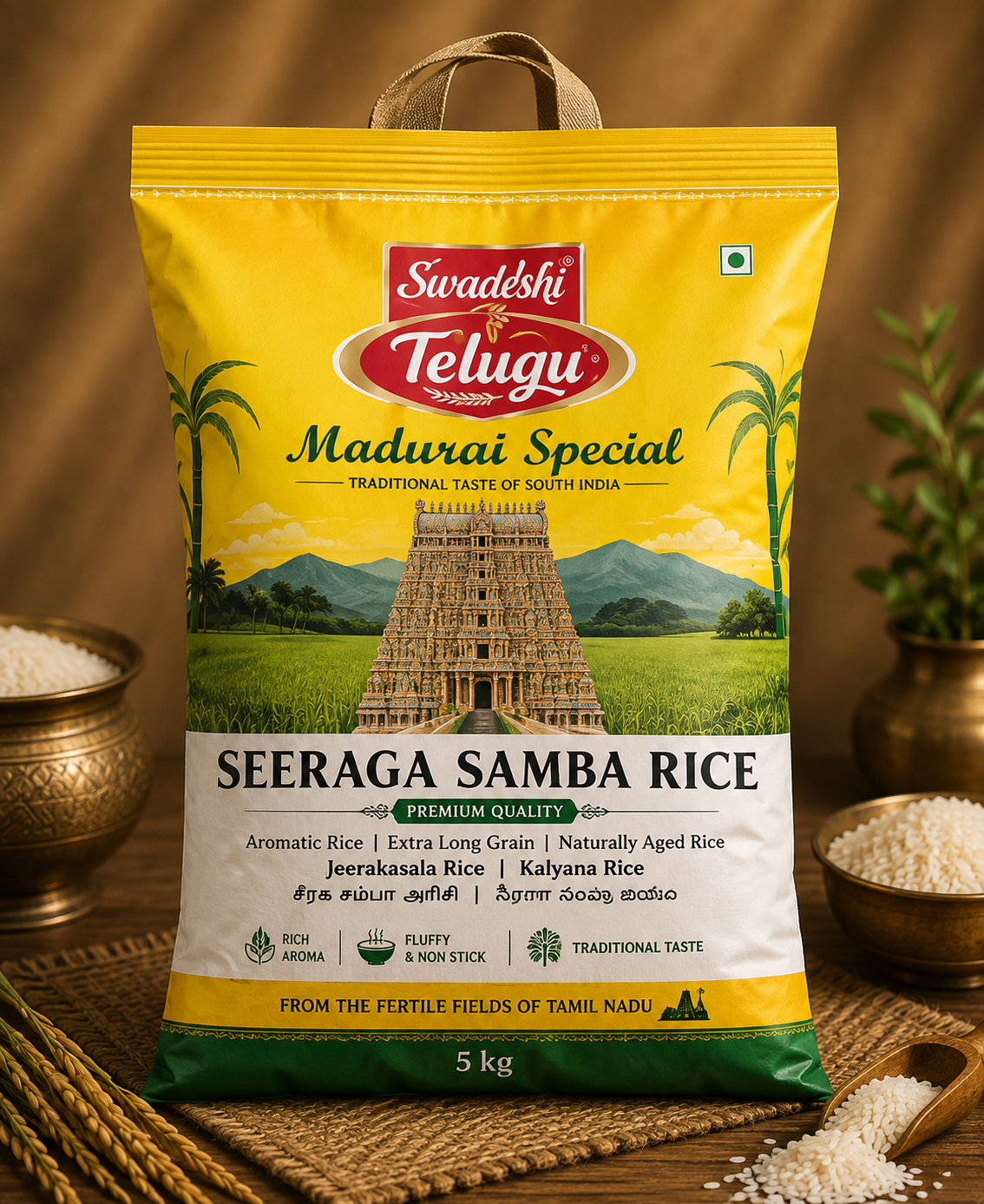 Telugu Foods Seeraga Sambha Rice 5Kg