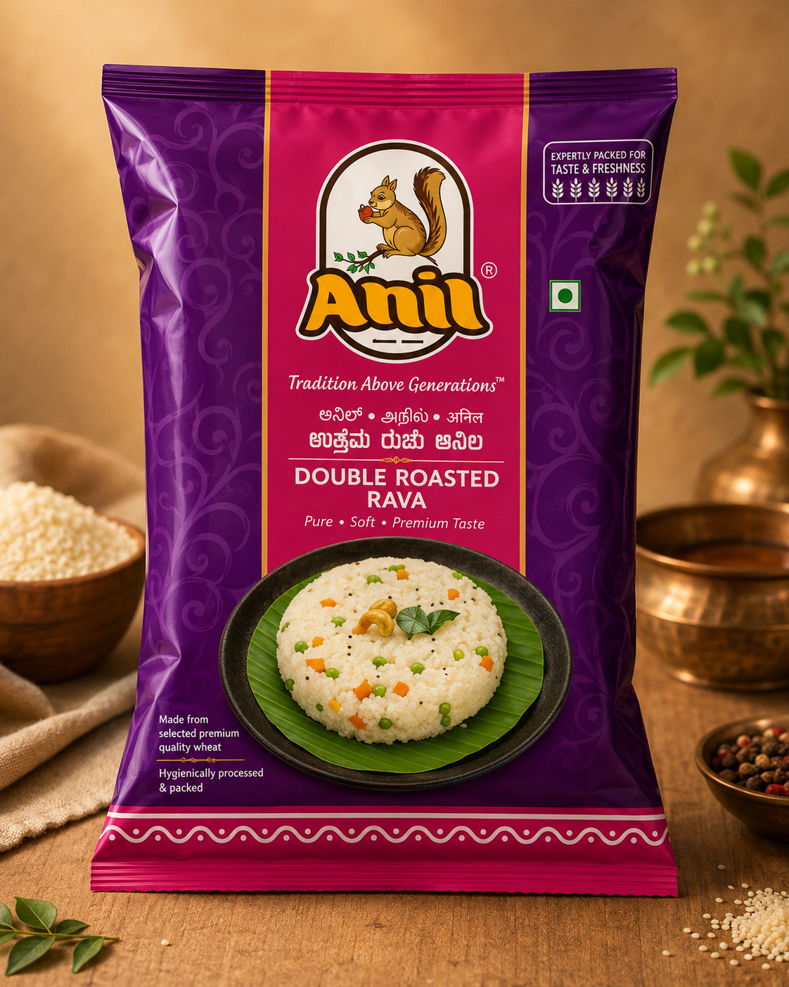 Anil Roasted Rava 1 Kg