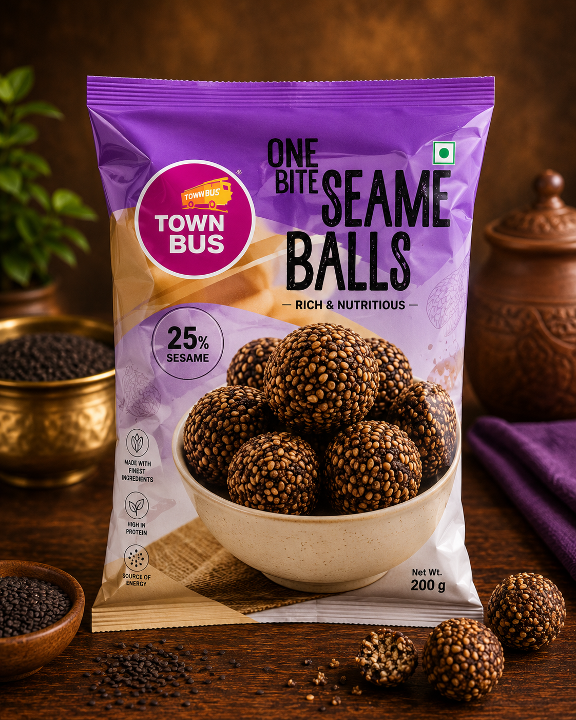Manimark Black Sesame Balls 150g