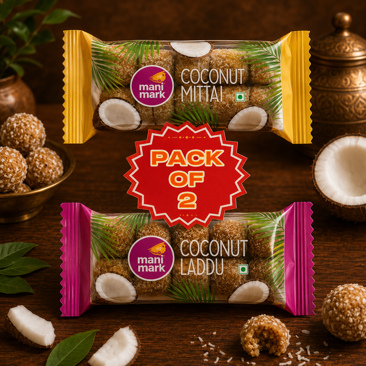 Manimark Coconut Laddu 80g