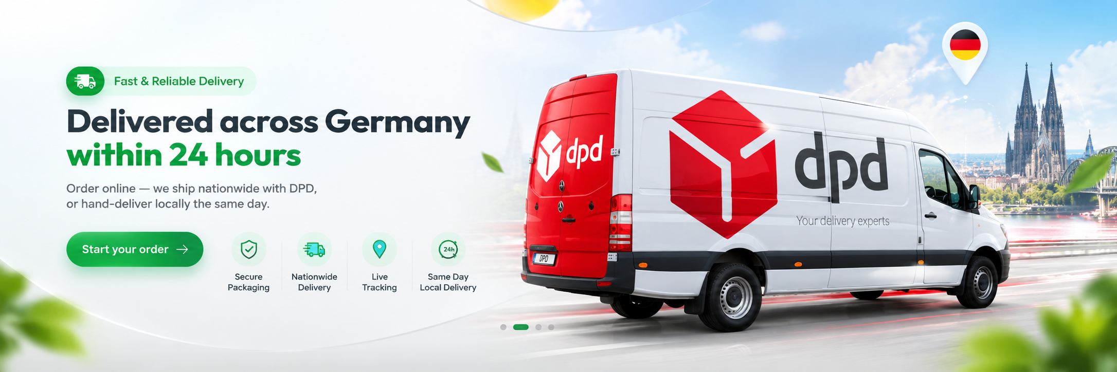 Delivered across Germany within 24 hours