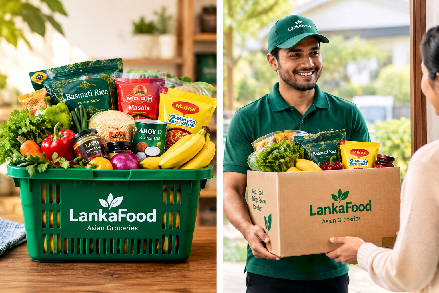 Fresh LankaFood grocery basket